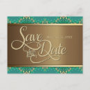 Search for gold border save the dates Engagement