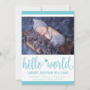 Search for hello world birth announcement cards Newborn