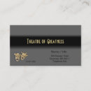 Search for theatre business cards Actress