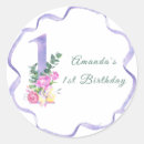 Search for birthday ribbon stickers Watercolor