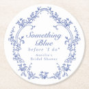 Search for chinoiserie coasters Dusty blue