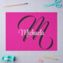 Search for monogram tissue paper Pink