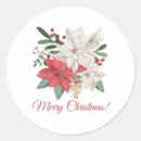 Search for red and white poinsettias stickers Festive