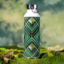 Search for art deco water bottles Green