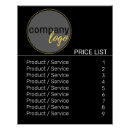 Search for logo business posters Black