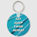 Search for eat sleep key rings Swimming