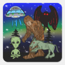 Search for cryptozoology stickers Alien
