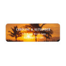 Search for tropical sunset return address labels Coastal