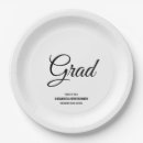 Search for graduation party plates White