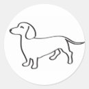 Search for dachshund illustration stickers Doxie
