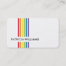 Search for colourful rainbow business cards Handmade