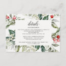 Search for christmas wedding enclosure cards Holly