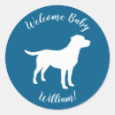Search for blue and black baby shower stickers Dog
