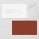 Search for bohemian business cards Terracotta