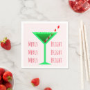 Search for christmas martini napkins Candy cane