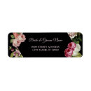Search for red floral return address labels Greenery