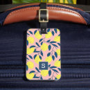 Search for lemon luggage tags Monogrammed
