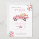 Search for pumpkin baby girl shower invitations A sweet little pumpkin