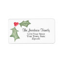 Search for holly leaf return address labels Stylish