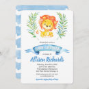 Search for lion baby boy shower invitations Animals