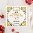 Search for 50th anniversary wedding napkins Groom