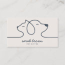 Search for pet sitting business cards Petsitter