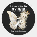 Search for lung cancer awareness stickers White