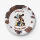 Search for brown cow plates Brown and white