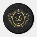Search for damask monogram magnets Black