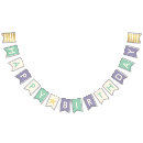 Search for green and purple bunting flags Gold