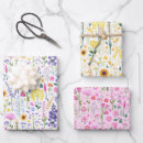 Search for wildflower wrapping paper Spring summer floral garden