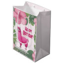 Search for tropical palm tree gift bags Pink