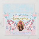 Search for sweet 15 invitations Butterfly