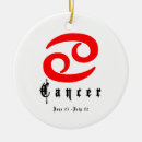 Search for zodiac sign christmas tree decorations Cancer