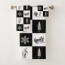 Search for checkered flag bathroom accessories Black and white