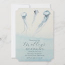 Search for jellyfish birthday invitations Watercolor