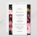 Search for black hot pink wedding invitations Modern