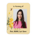 Search for funeral magnets Memorial keepsake