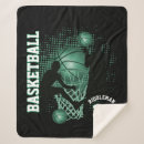 Search for basketball blankets Typography