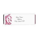 Search for round wedding return address labels Pink