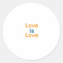 Search for blue and orange stickers Love is love