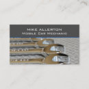 Search for auto mechanic business cards Metal