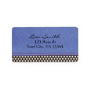 Search for blue ribbon return address labels White