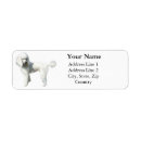 Search for canine return address labels Poodle
