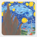 Search for van gogh starry night stickers Yellow