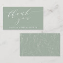 Search for thank you enclosure cards Sage green