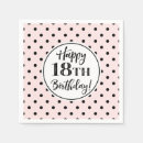 Search for 18th birthday napkins Pink