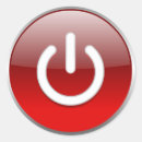 Search for power button stickers Red