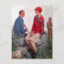 Search for vintage golfer postcards Lady