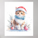 Search for cat watercolor posters Kitty